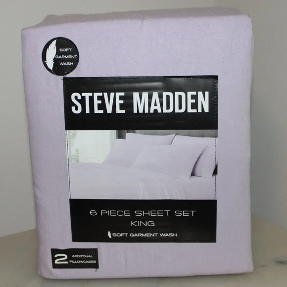 NWT Steve Madden 6 Piece King Size Sheet Set - Picture 1 of 5